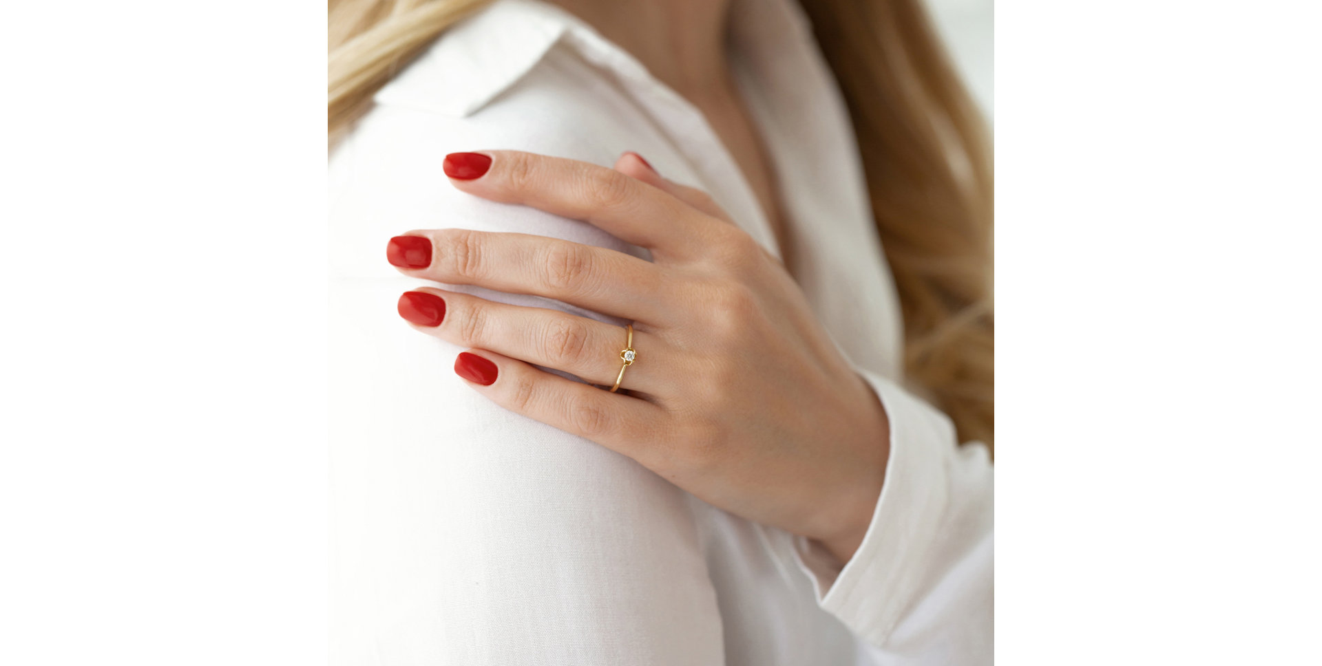 Prsten s diamantem Guardian Kiss