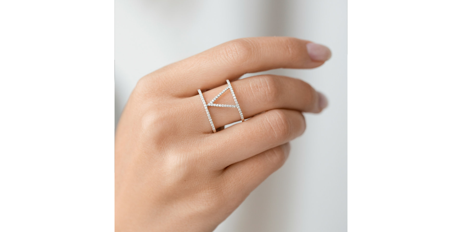 Prsten s diamanty Victory Line