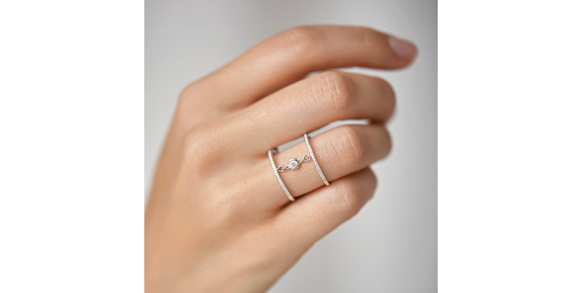 Prsten s diamanty Graceful Lure