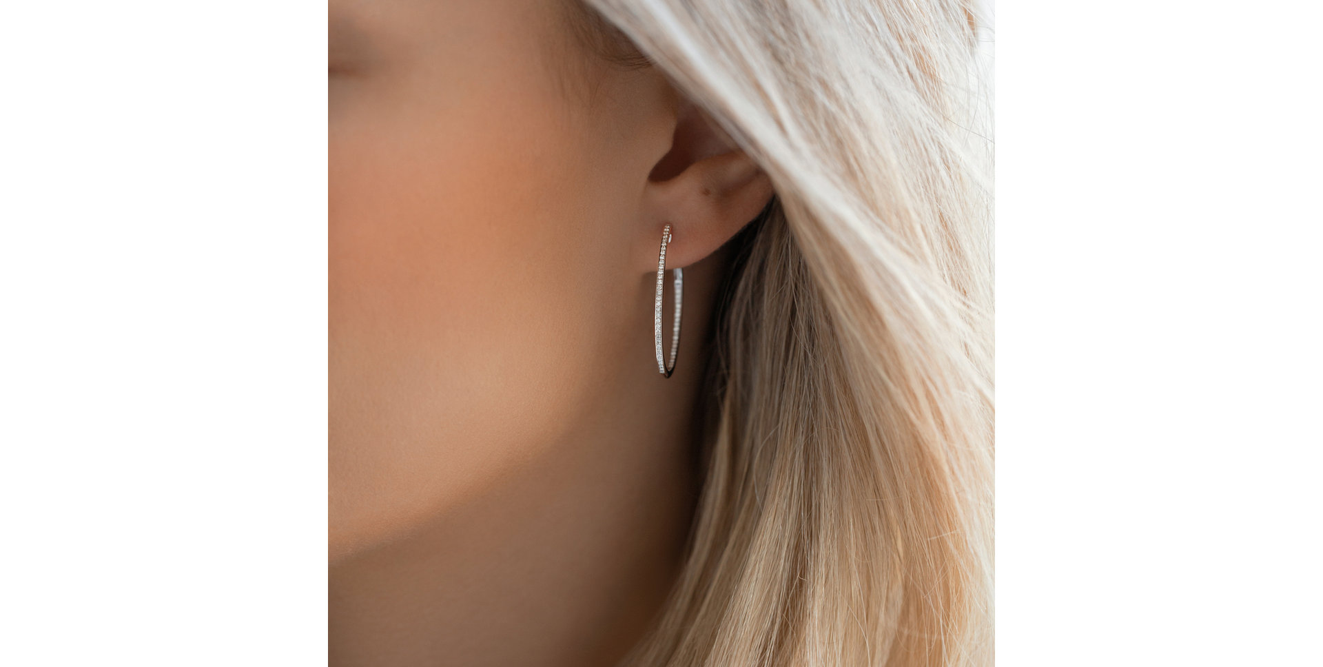 Náušnice s diamanty Eternity Gleam