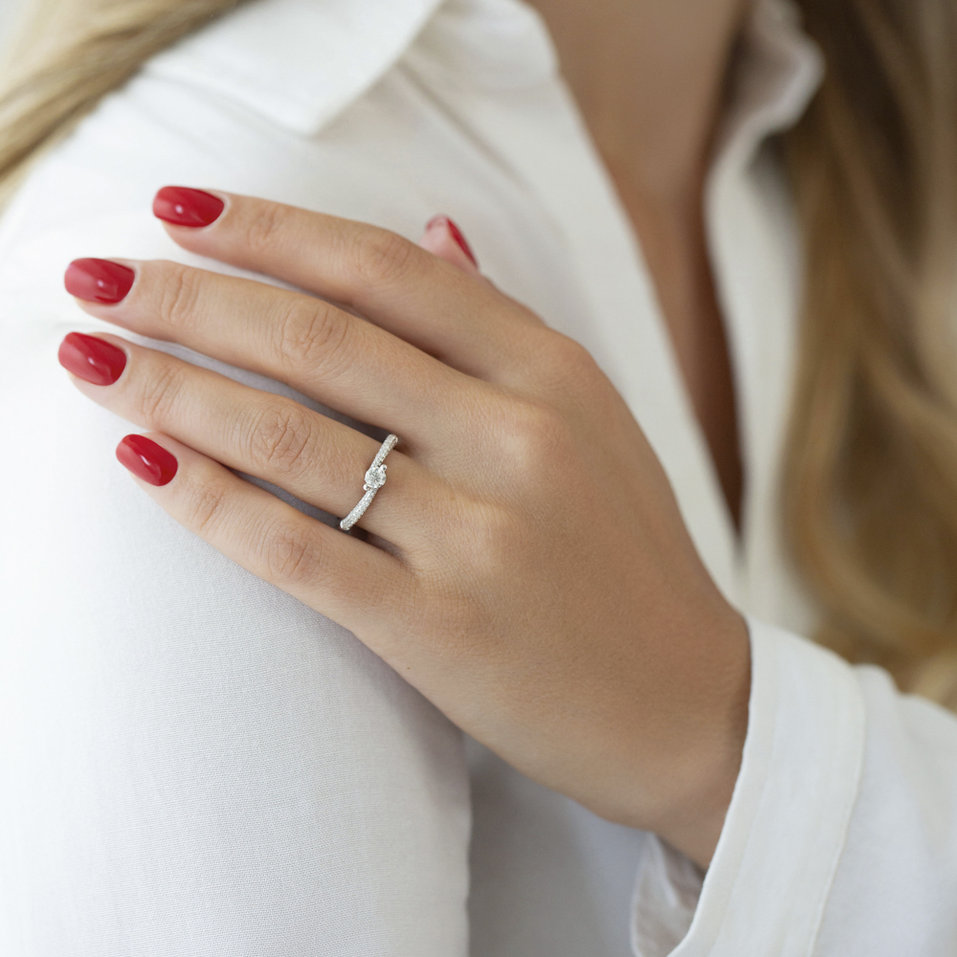 Prsten s diamanty Artistic