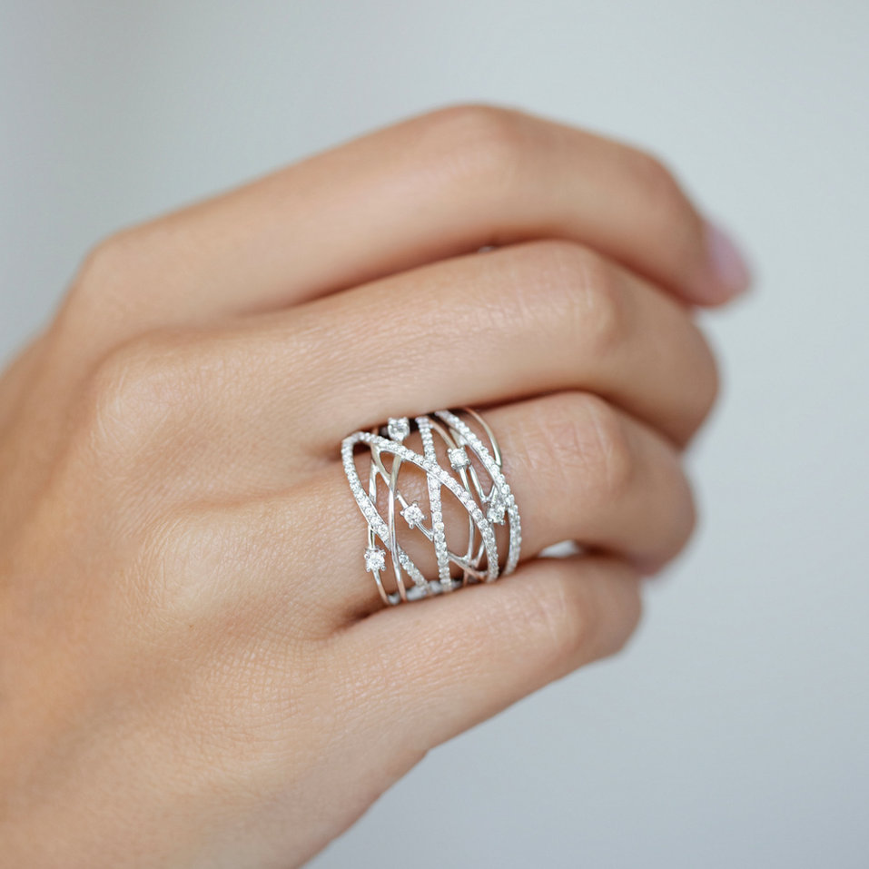 Prsten s diamanty Starry Elegance