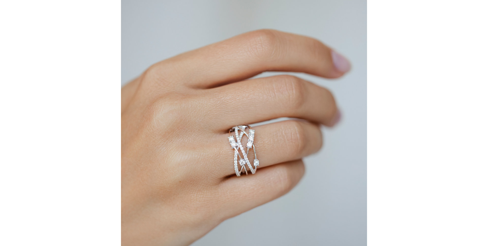 Prsten s diamanty Sparkling Elegance