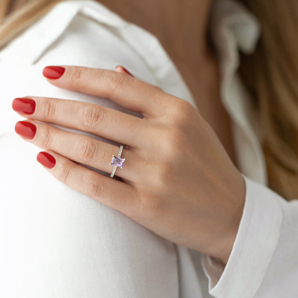 Prsten s topazem a diamanty Miracle Gem