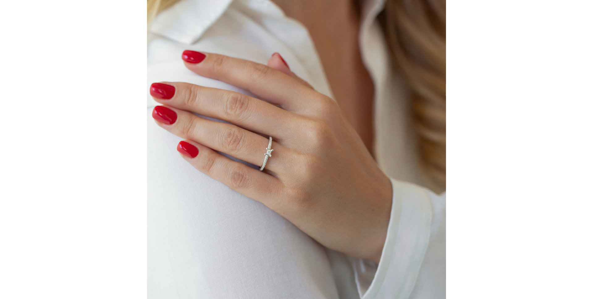 Prsten s hnědými a černými diamanty Moonlight Ray