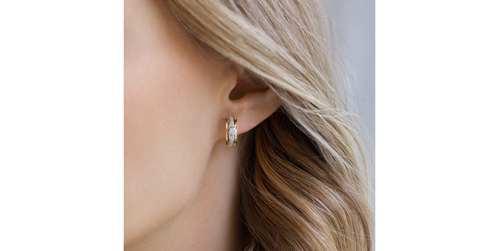 Náušnice s černými a bílými diamanty Fairytale Sparkle