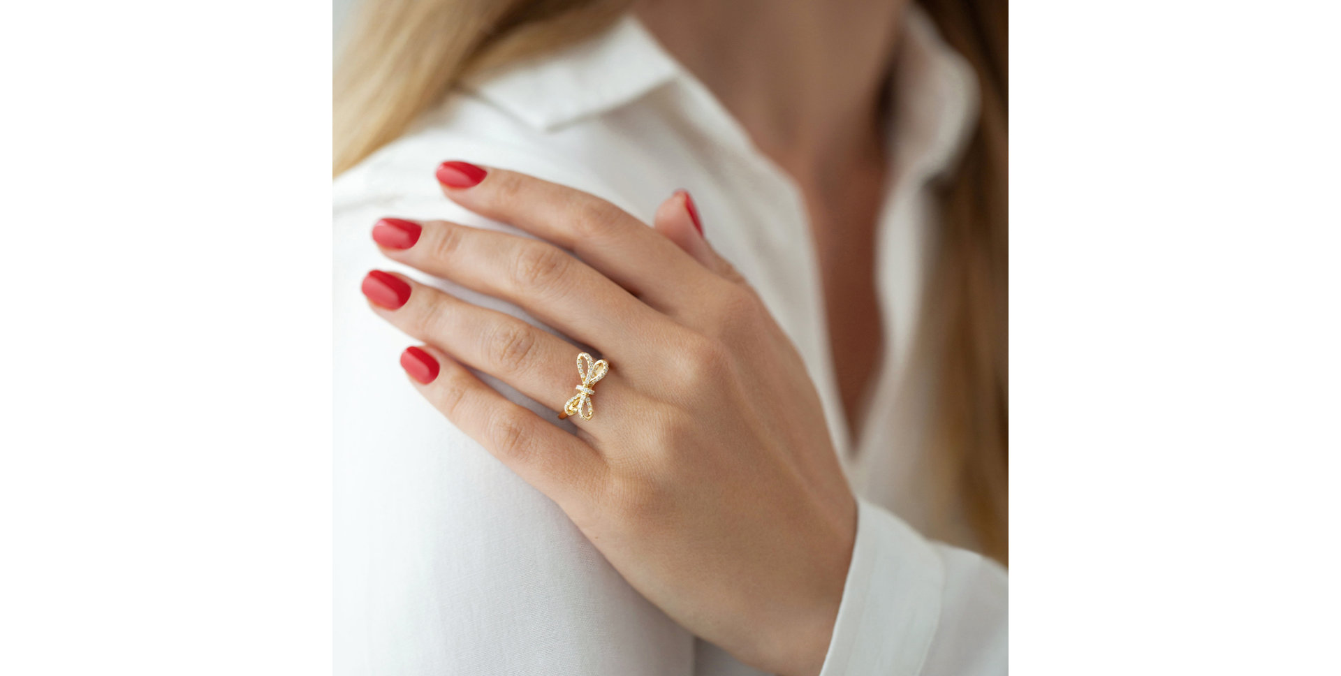 Prsten s diamanty Galaxy Ribbon