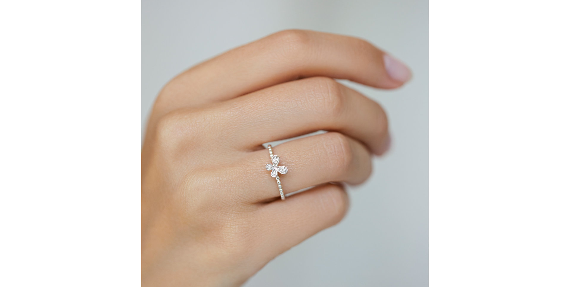 Prsten s diamanty Butterfly