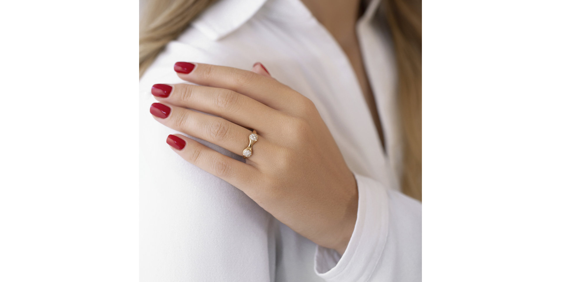 Prsten s diamanty Space Kiss