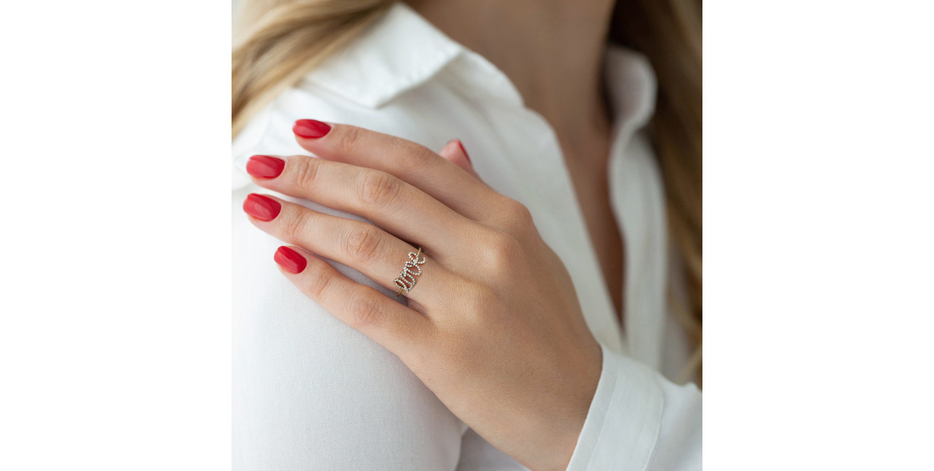 Prsten s hnědými diamanty Everyday Love