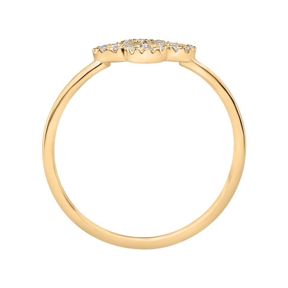 Prsten s diamanty Glamorous Petals