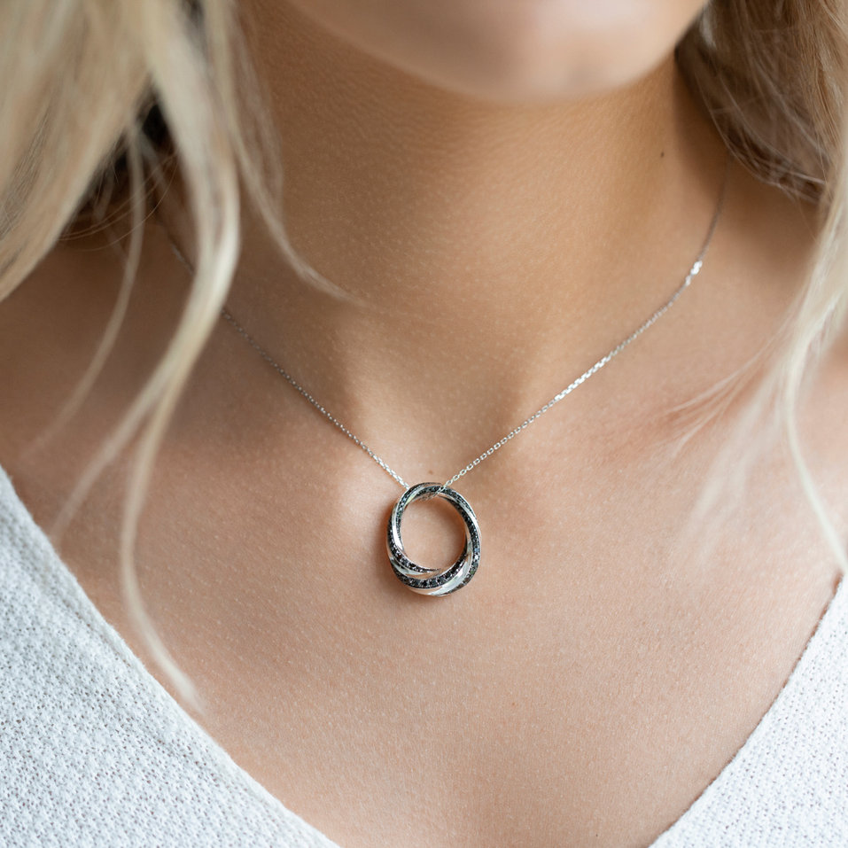 Přívěs s černými diamanty Posh Brilliance