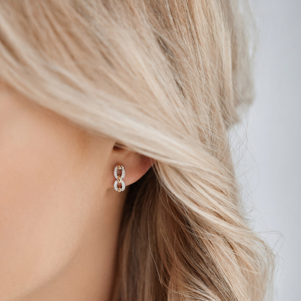 Náušnice s diamanty Moonlight Pleasure