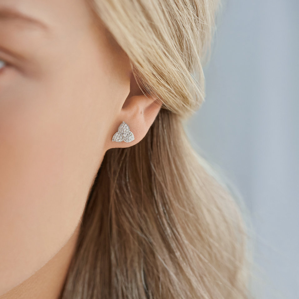 Náušnice s diamanty Shine Poem