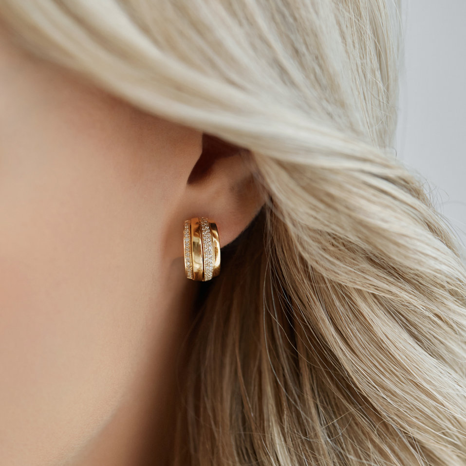 Náušnice s diamanty Exquisite Feeling