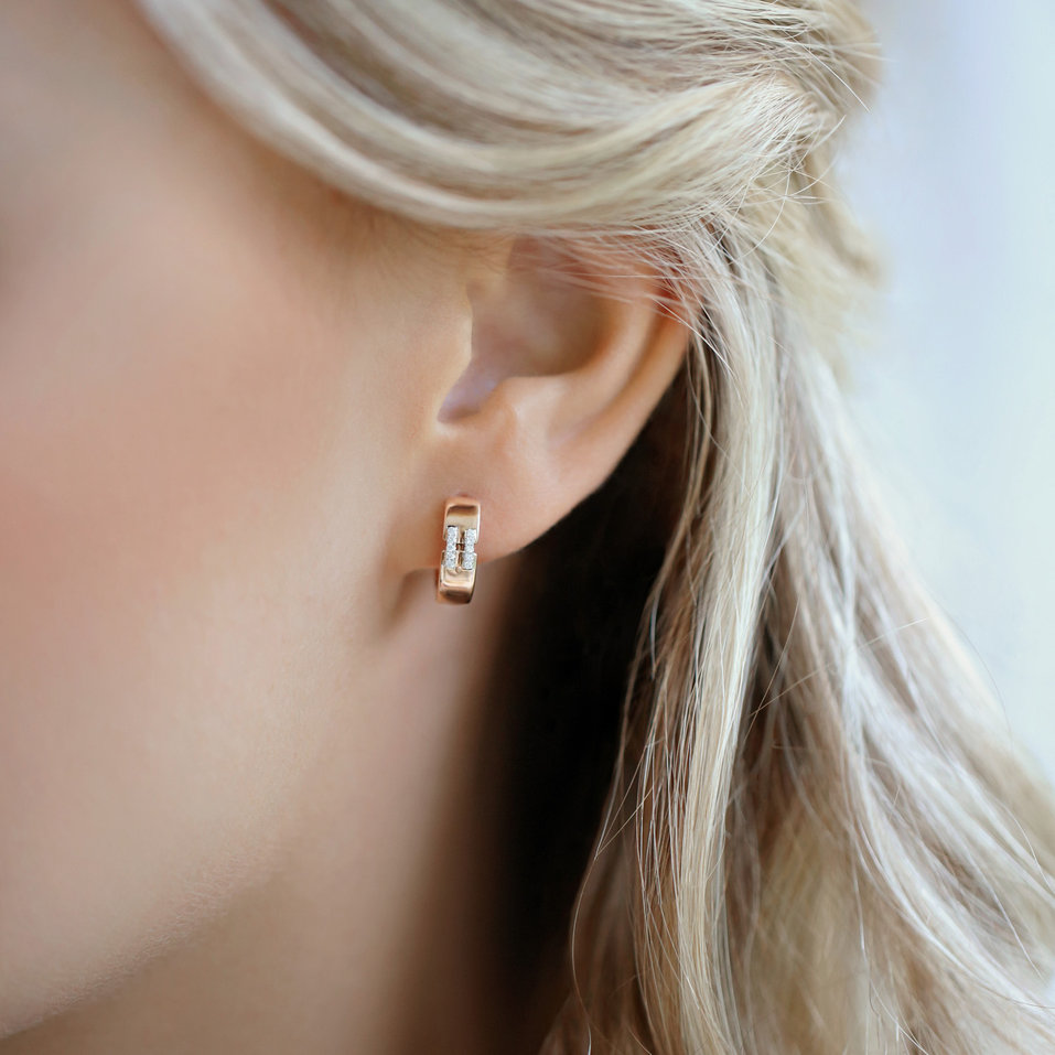 Náušnice s diamanty Lady Gleam