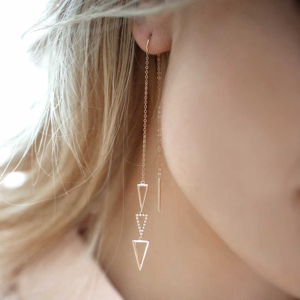 Náušnice s diamanty Viora