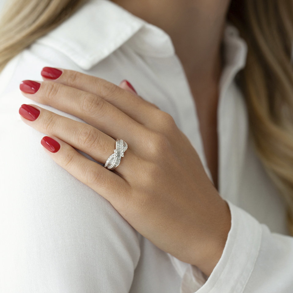 Prsten s diamanty Hermine