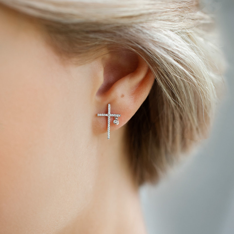 Náušnice s diamanty Cristian