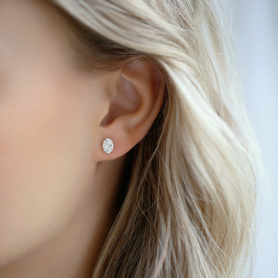 Náušnice s diamanty Simply Charming