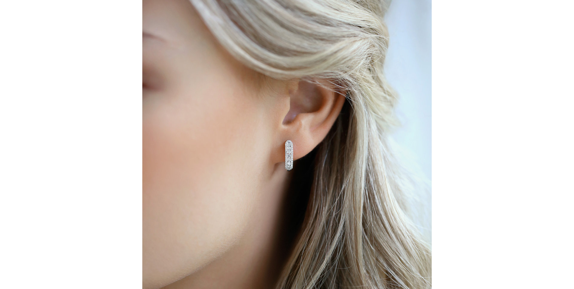 Náušnice s černými a bílými diamanty Midnight Dream