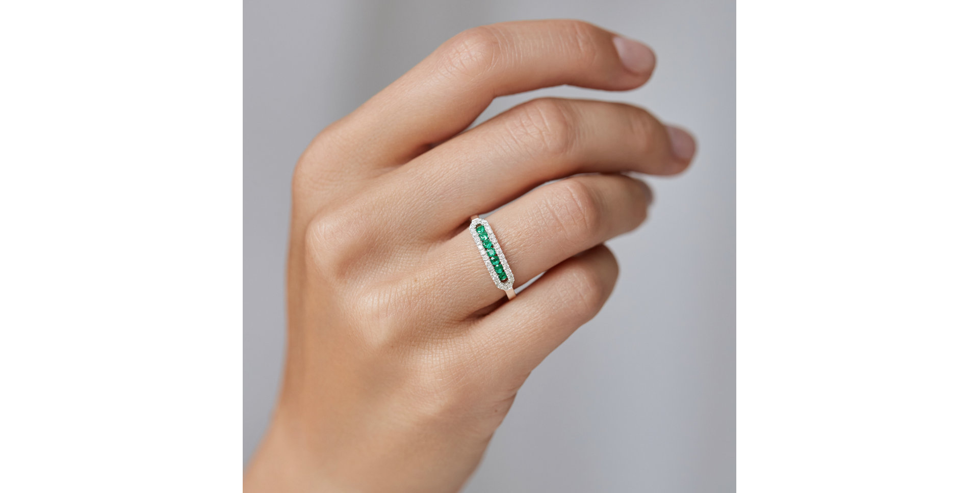 Prsten s diamanty a safíry Bright Life