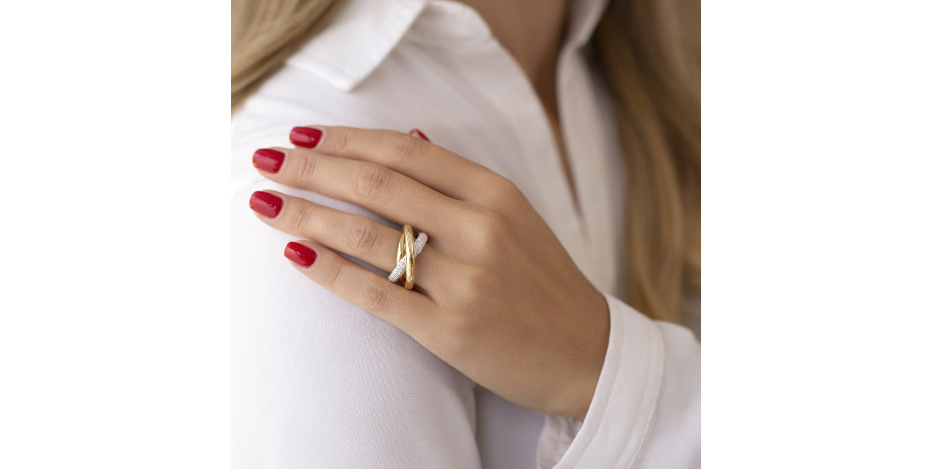 Prsten s diamanty Rainbow Harmony