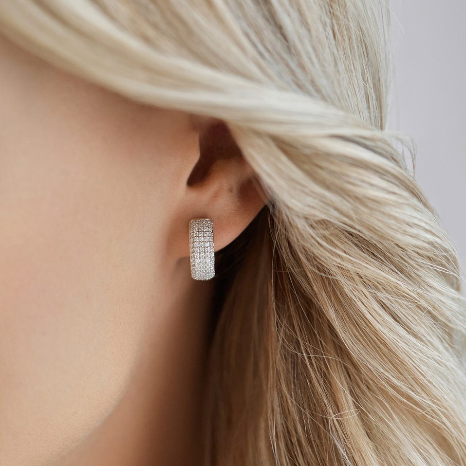 Náušnice s diamanty Luxury Message