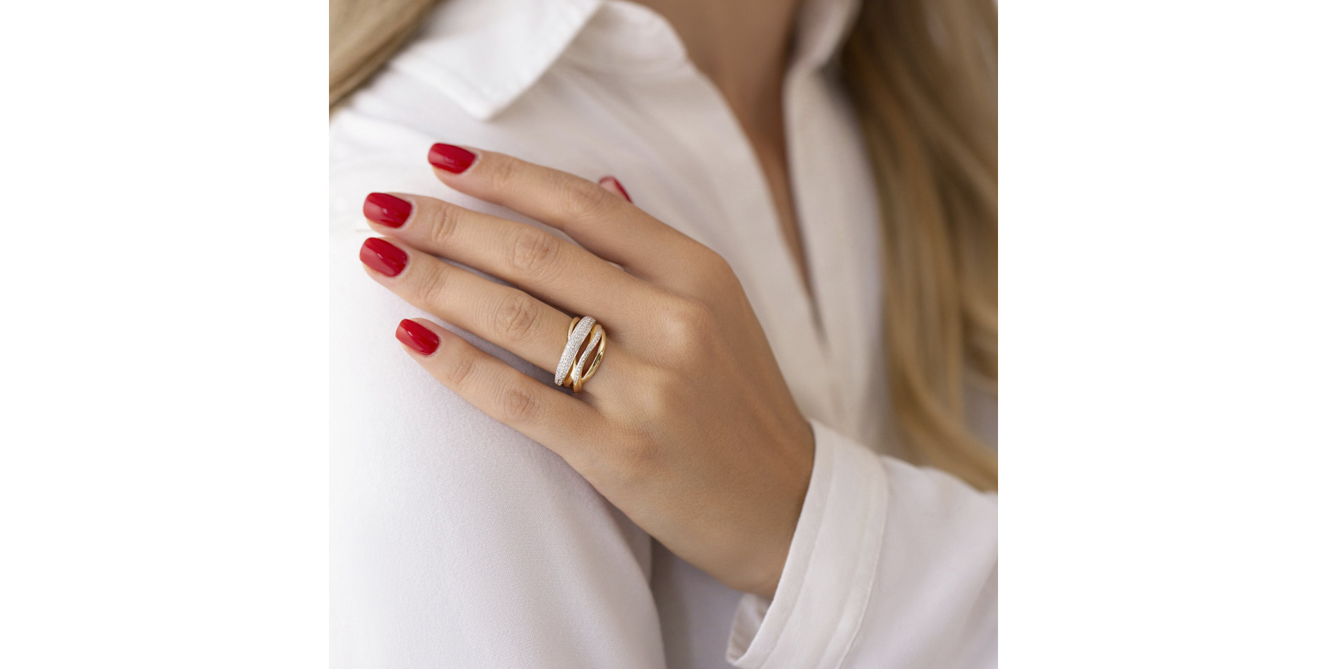 Prsten s diamanty Midnight Shine