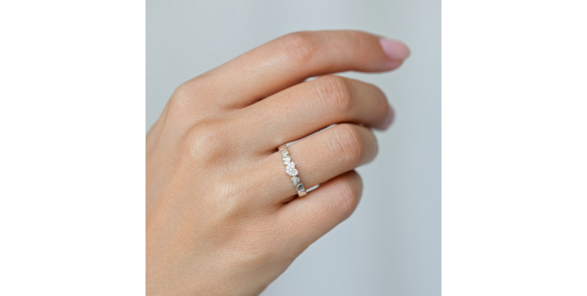 Prsten s diamanty Heart Galaxy