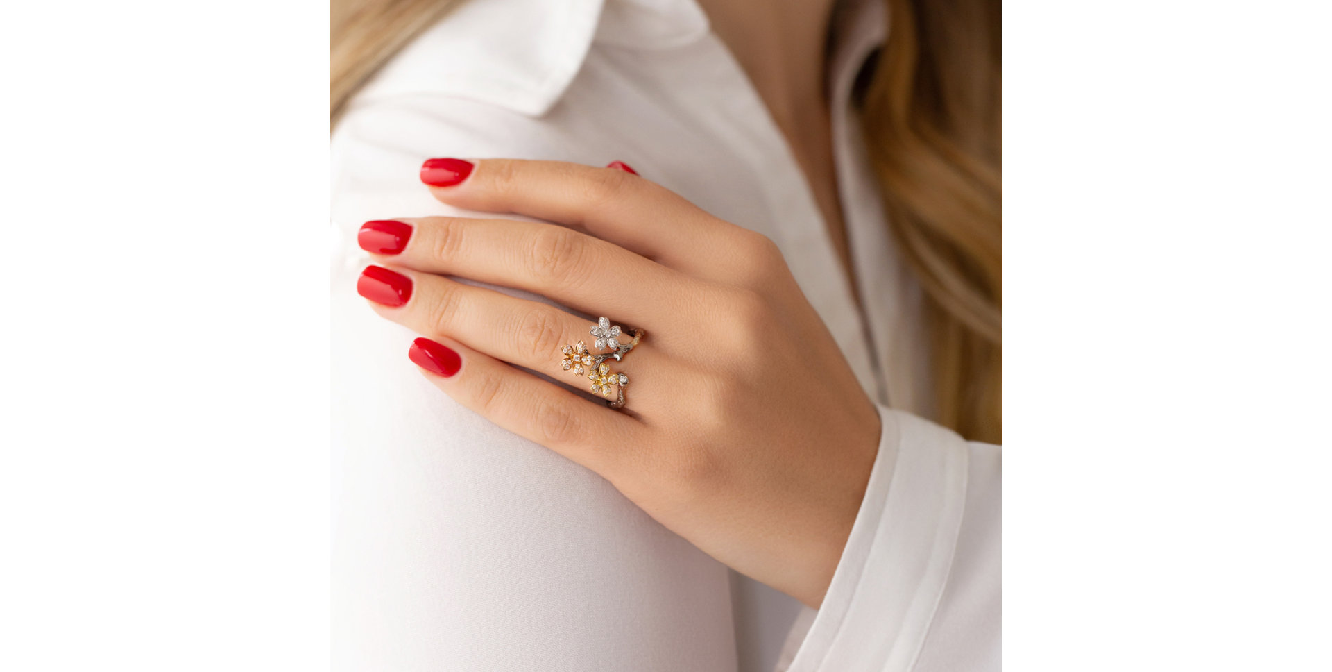 Prsten s diamanty Magic Garden