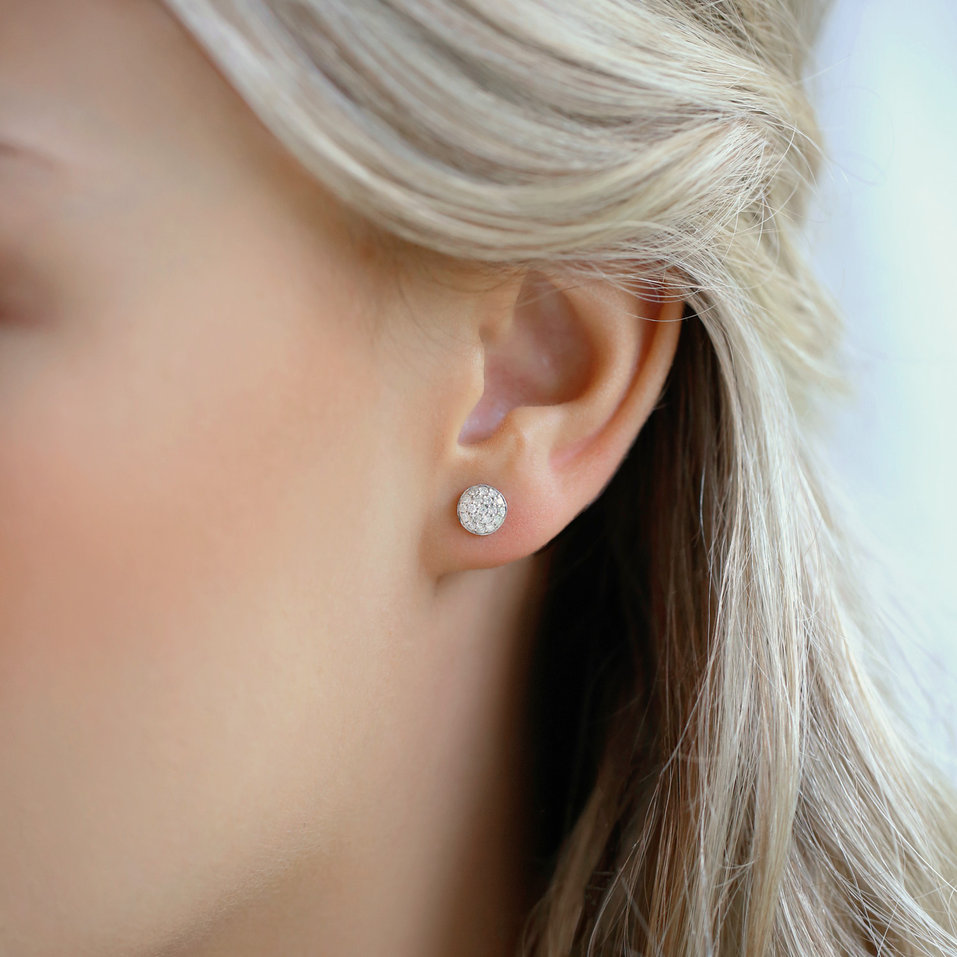 Náušnice s diamanty Festive Mosaic