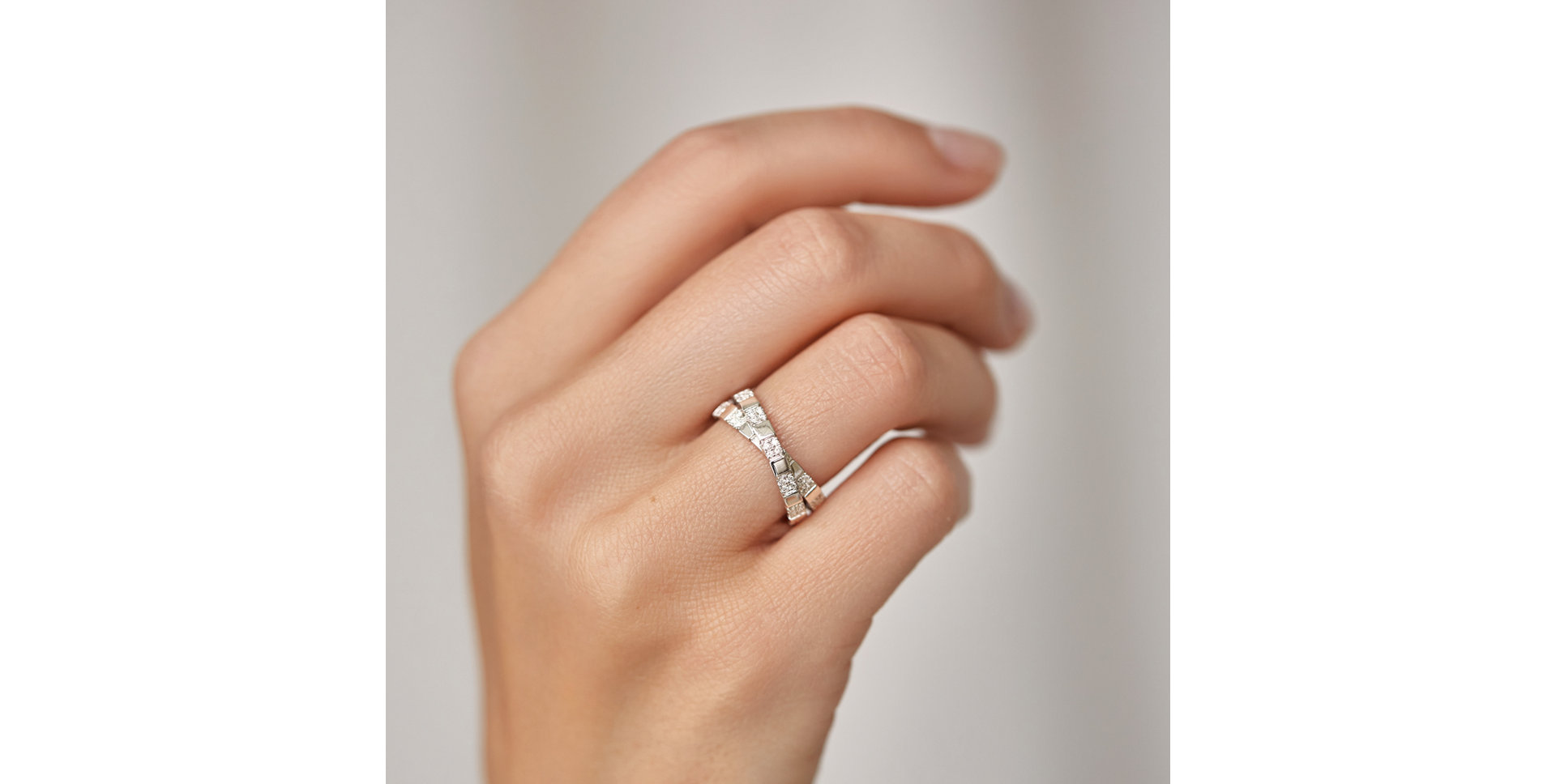 Prsten s diamanty Shining Cubes