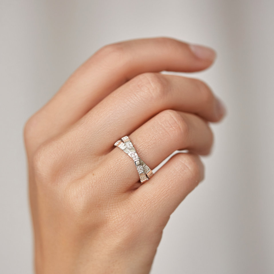 Prsten s diamanty Shining Cubes