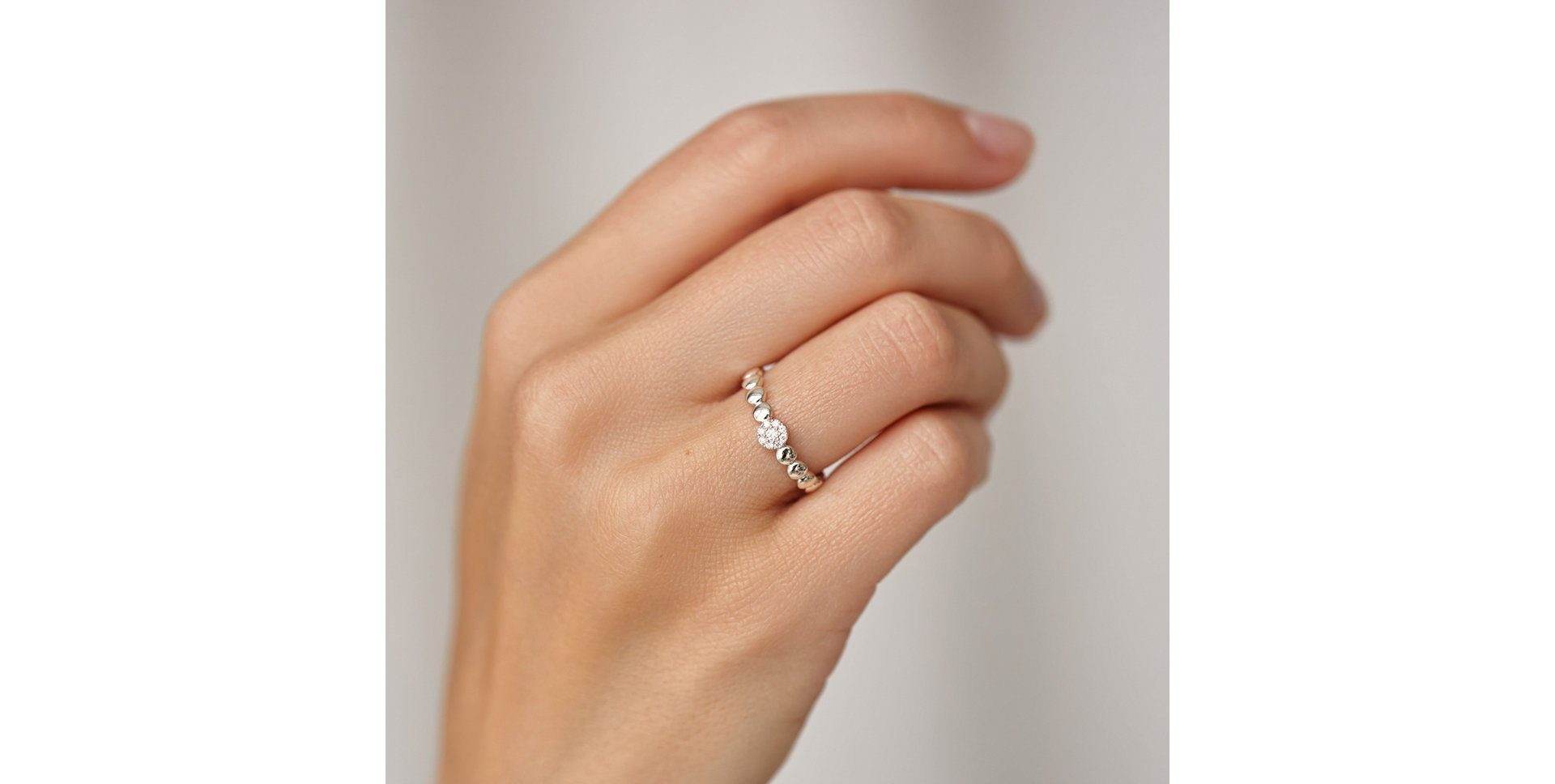 Prsten s diamanty Bubble Glow