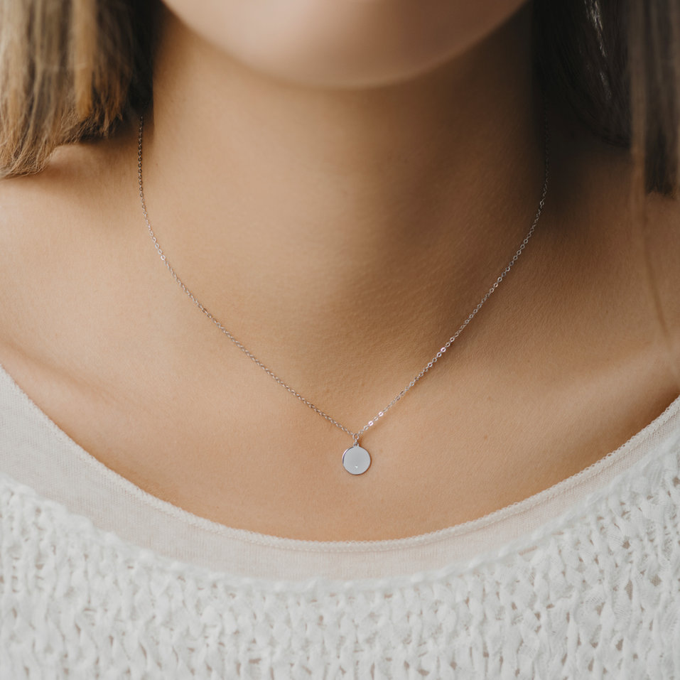 Náhrdelník s diamantem Infinity