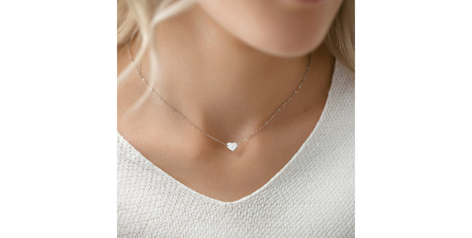 Náhrdelník s diamantem My Love