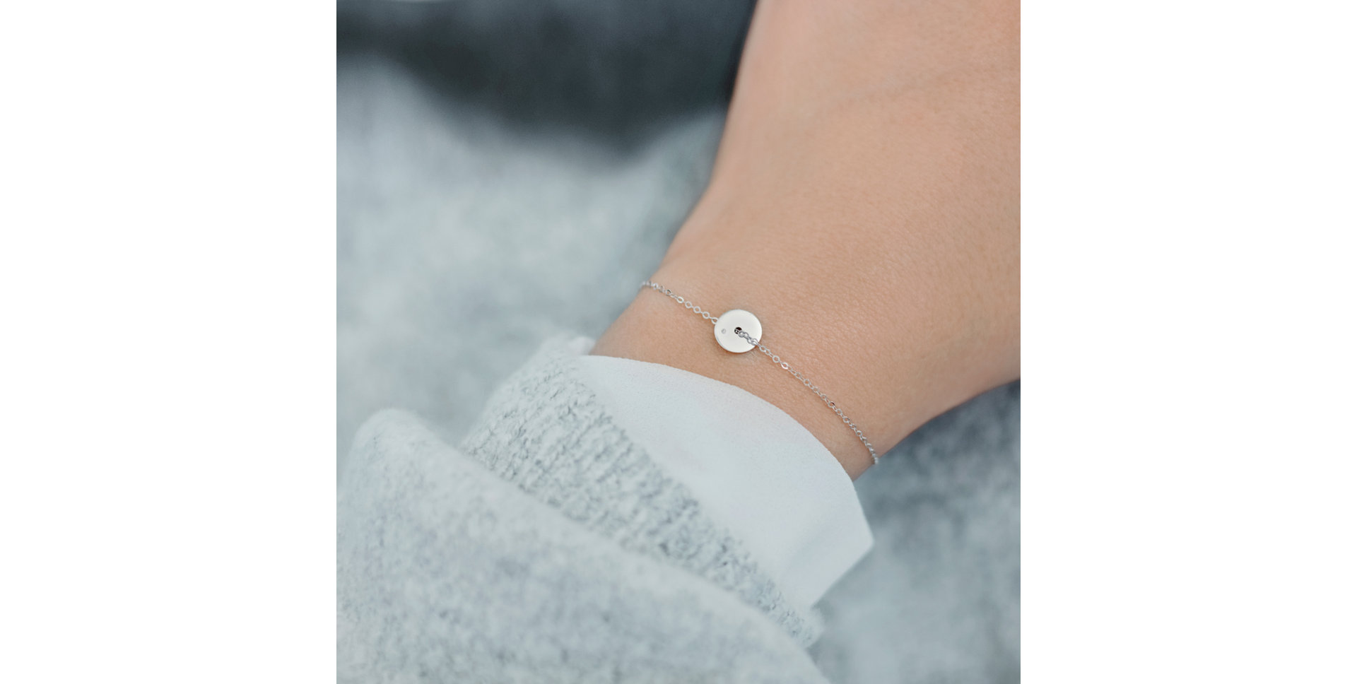 Náramek s diamantem Eternity