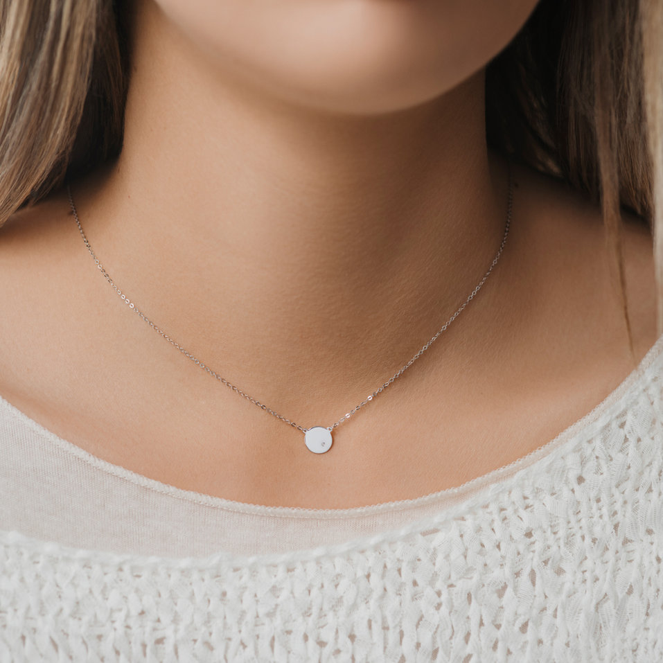 Náhrdelník s diamantem Moonlight