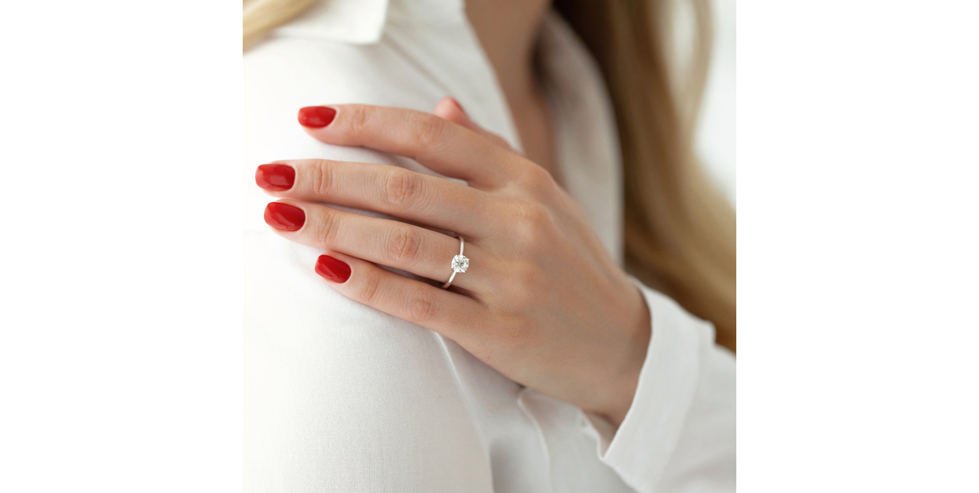 Prsten s diamantem Guardian Kiss