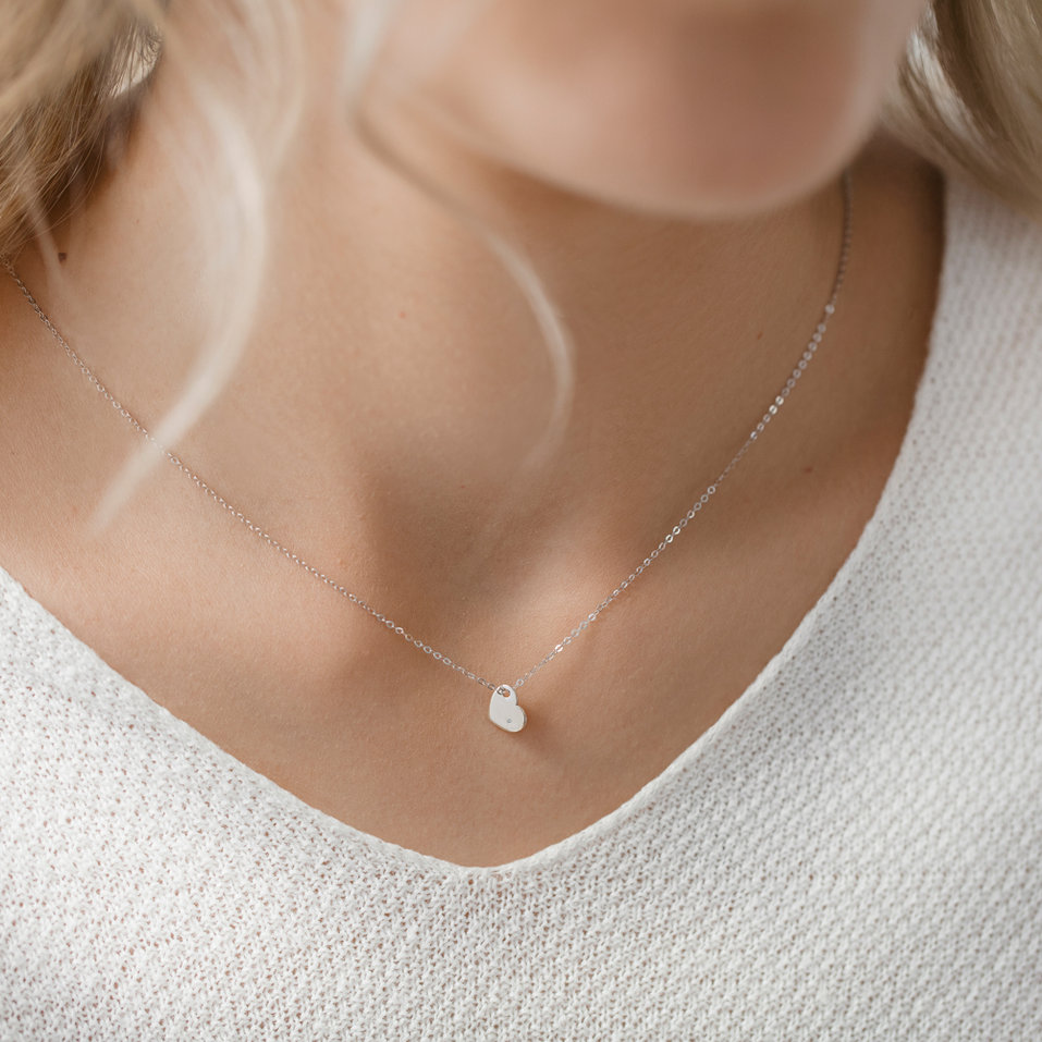 Náhrdelník s diamantem Promise Love