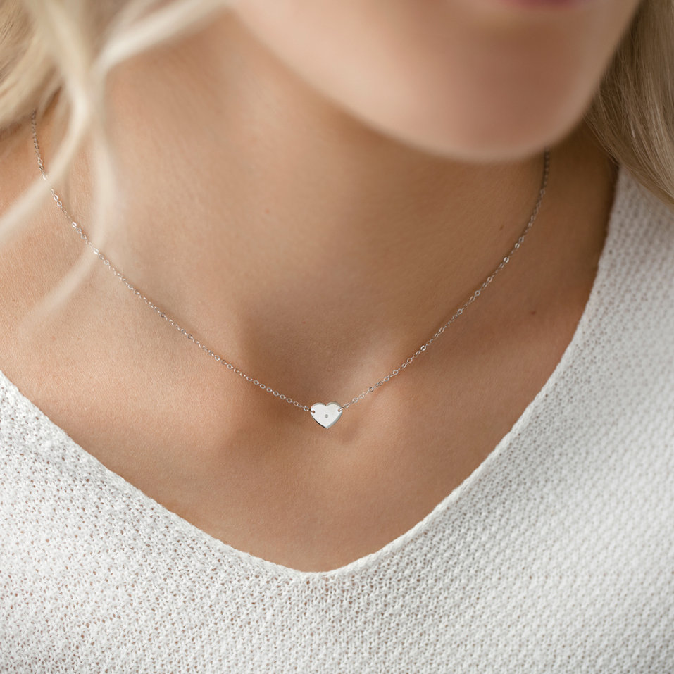 Náhrdelník s diamantem My Love
