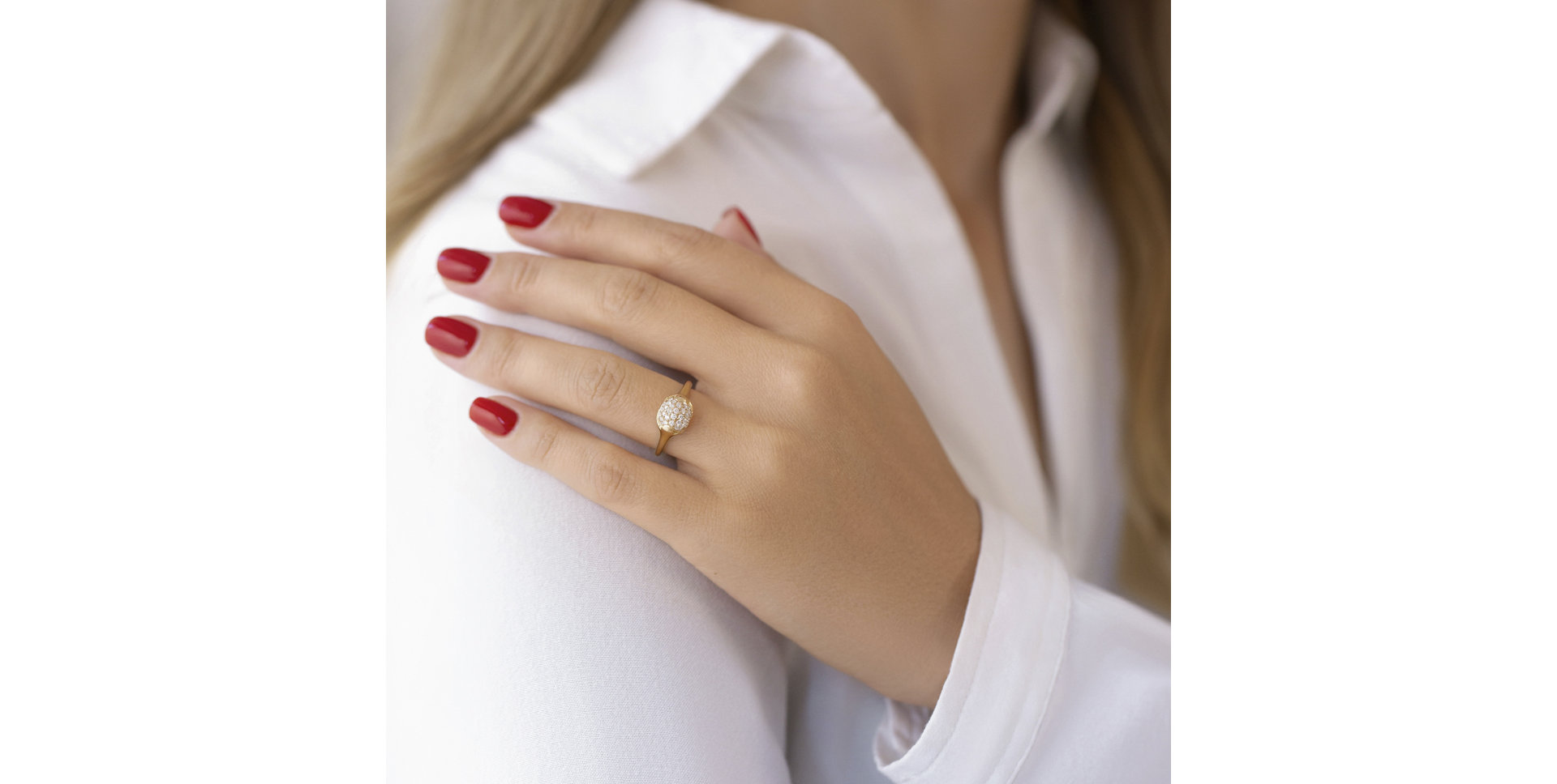 Prsten s diamanty Sunset