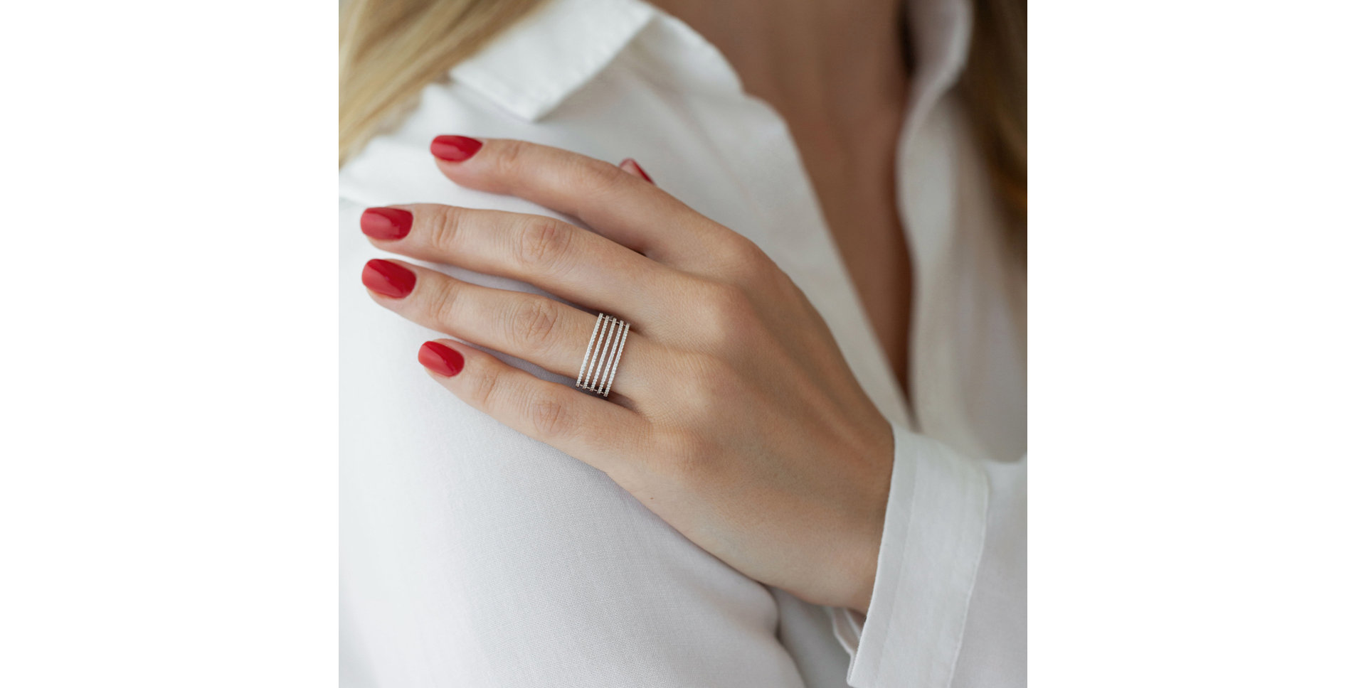 Prsten s diamanty Sparkle Line