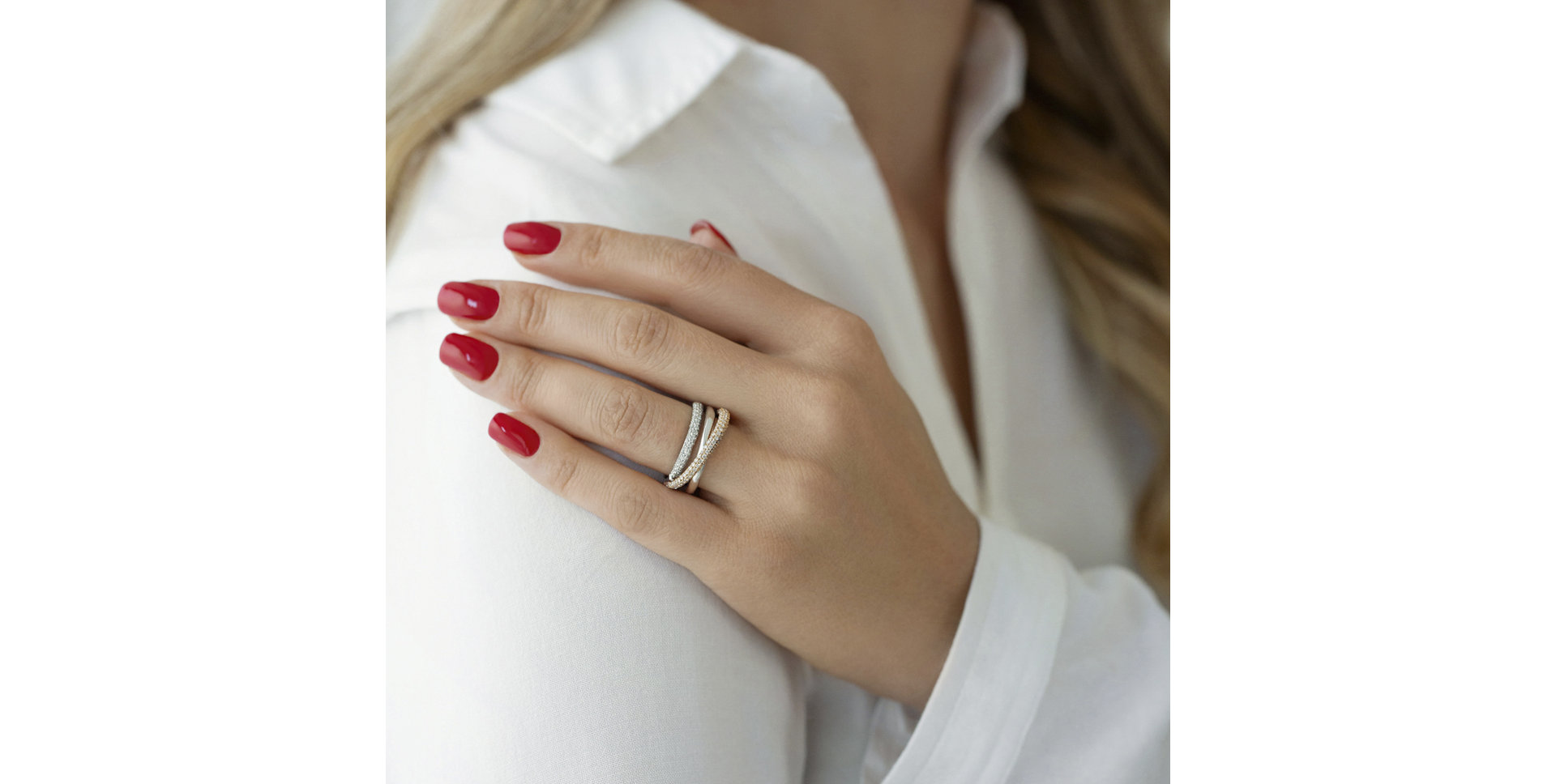 Prsten s diamanty Ostentatious Sin