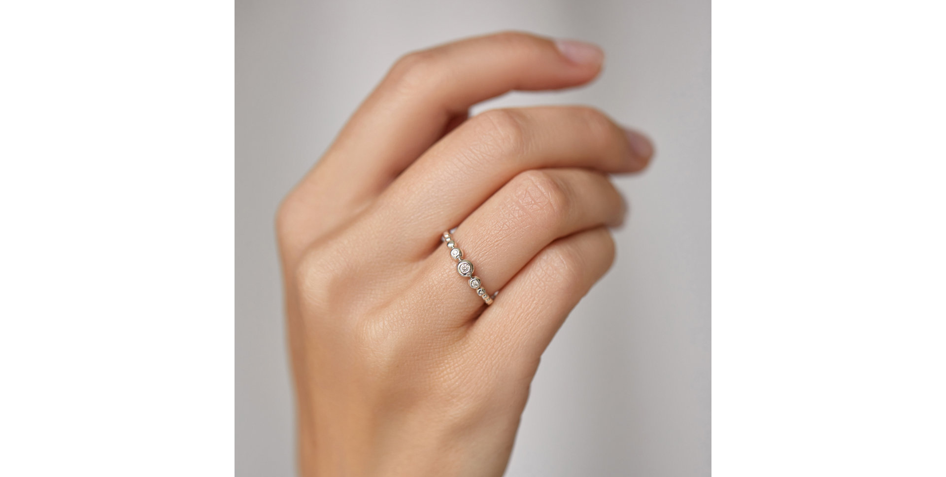 Prsten s diamanty Shiny Triple