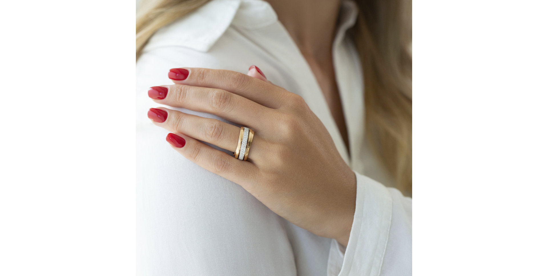 Prsten s diamanty Augustina