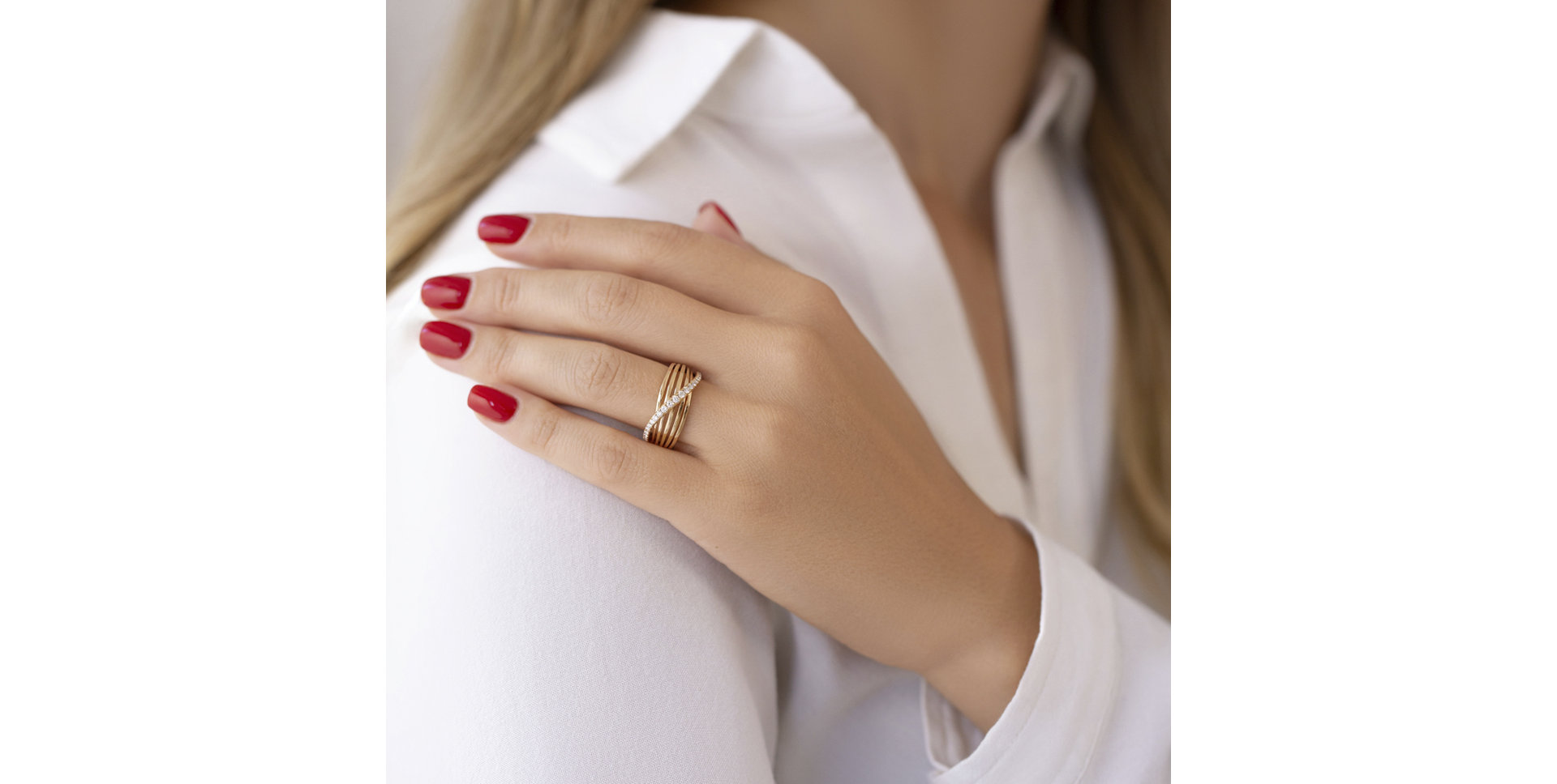 Prsten s diamanty Alix