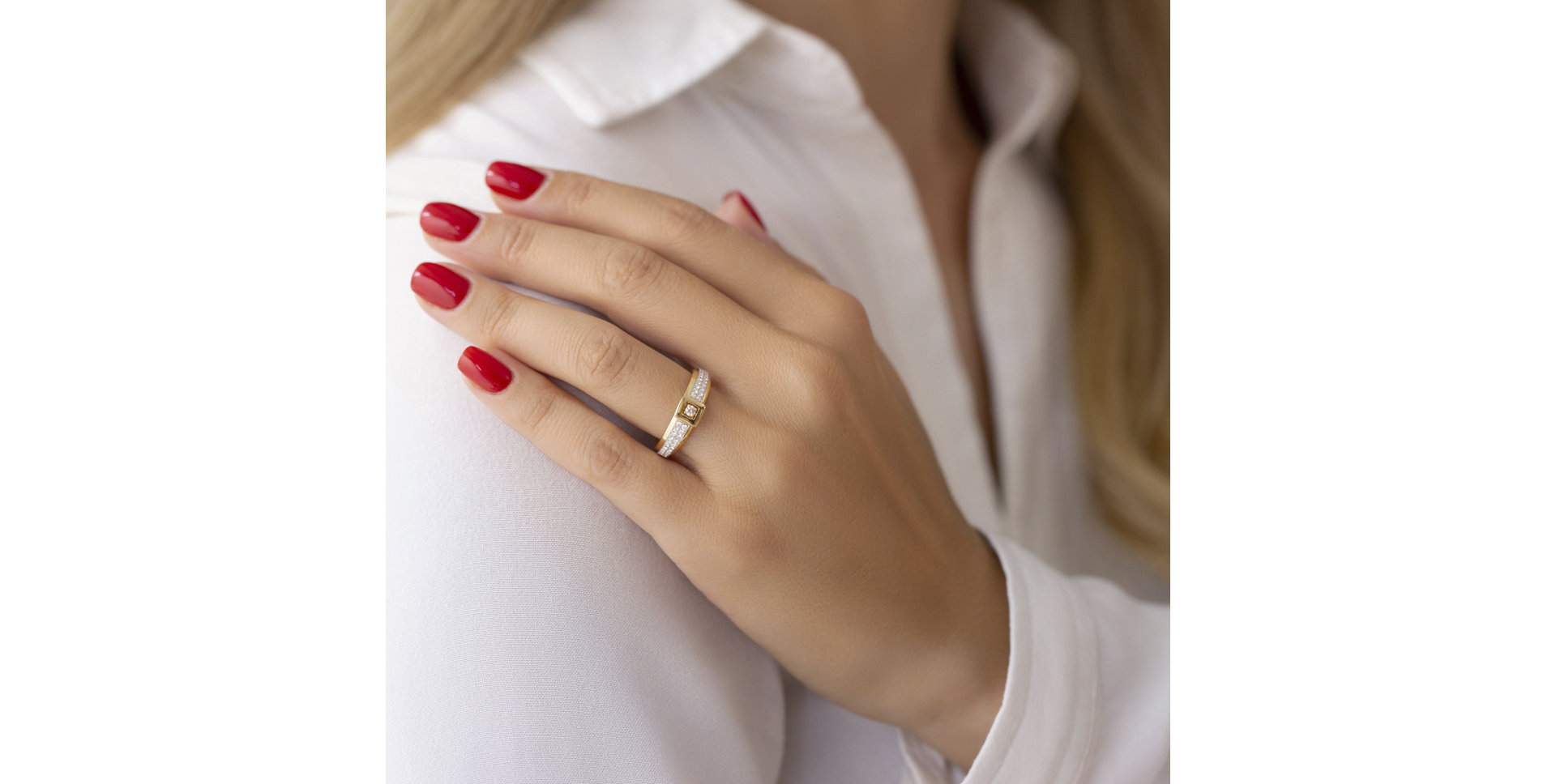 Prsten s diamanty Emilijana