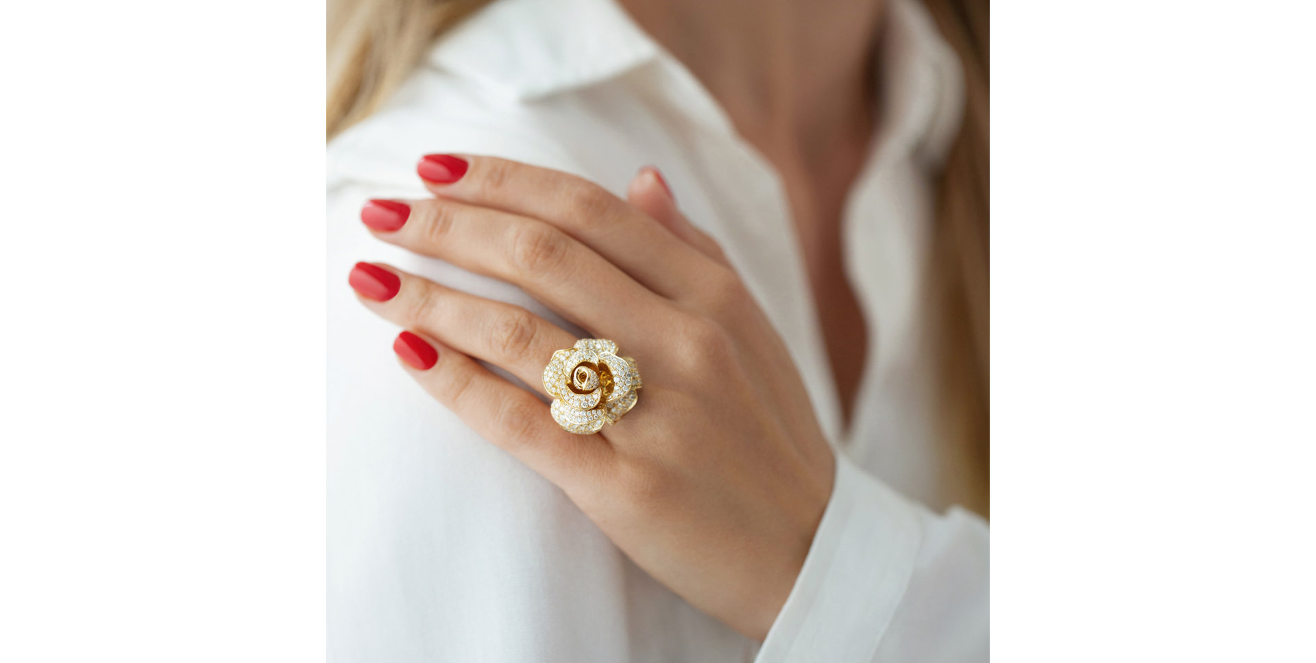 Prsten s diamanty Flower Legend